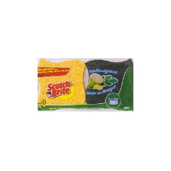 Scotch-Brite Gratton-Laveur Act.Verte X2 Menthe/Agrume
