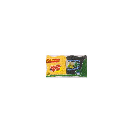 Scotch-Brite Gratton-Laveur Act.Verte X2 Menthe/Agrume