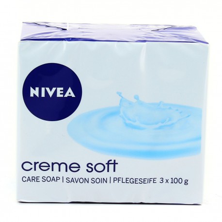 Nivea Bath Care Savon Creme Soft 3X100G