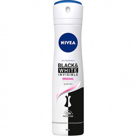 200Ml Atomiseur Deodorant Black&White Clear Nivea