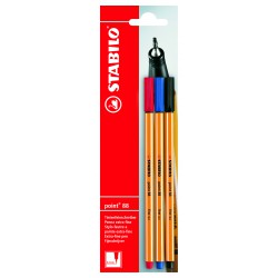 Stabilo 3Feutres Point 88N/B/R