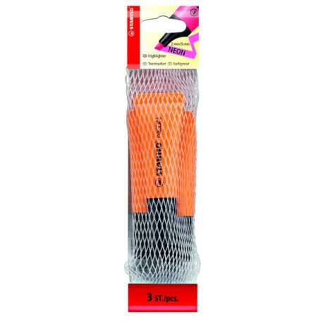 Stabilo 3 Surlign. Neon Orang