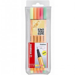 Stabilo Pochette 5 Pt 88 Fluo