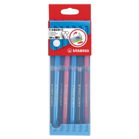 Stabilo 10 S Bille Exel N/B/R