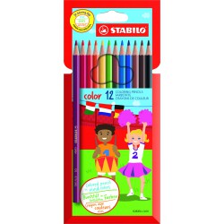 Etui 12 Crayons Couleurs Stabilo Color
