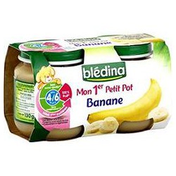 Pack 2X130G Fruit 1Er Age Banane Bledina