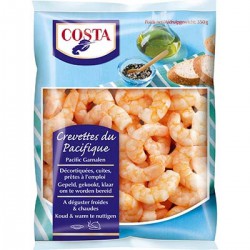 350G Crevettes Du Pacifique Cuites Costa