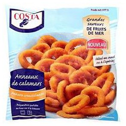 400G Anneaux Calamars Panes Costa