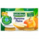 Blédina Pots Pommes Poires De 4/6 À 36 Mois Pack De 130 G X 4 - 520 G