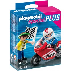 Playmobi Enfant Av Moto Course