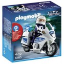 Playmo Motard Police Lum Clign