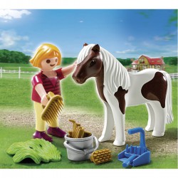 Playmo Enfant Avec Poney
