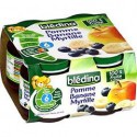 Pack 4X130G Pommes Bananes Myrtilles Bledina