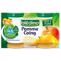 Pack 4X130G Pommes Coings Bledina