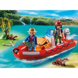 Playmo Braconniers Avec Bateau