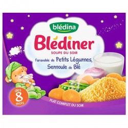 2X25Cl Petits Legumes/Semoule De Ble Bledisoup