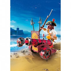 Playmo Pirate Avec Canon Rouge