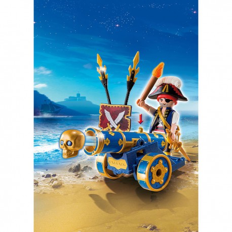 Playmo Corsaire Et Canon Bleu