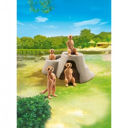 Playmo Suricates Avec Rocher