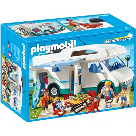 Playmo Famille Avec Camp-Car