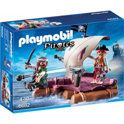 Radeau Avec Pirates Des Tenebr