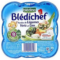Bledina Fondue Pt Légumes Et Colin Dès18 Mois Blédichef 260G