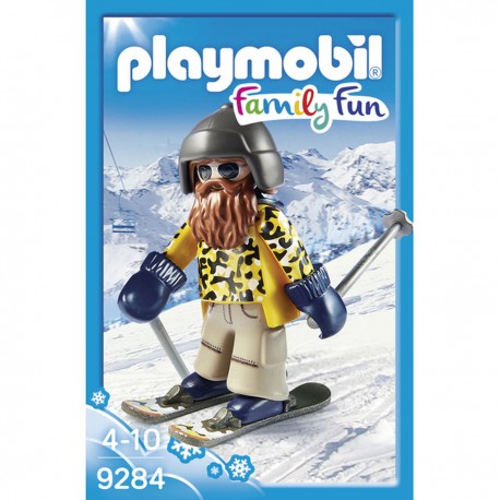 Playmo Skieur Avec Snowblades