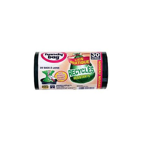 Sac Poubelle Avec Lien Recycle 30L Handy Bag