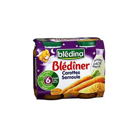 Bledina Carotte Semoule 6 Mois Pots 2X200G