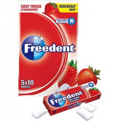 70G Multipack Fraise 5X10 Dragees Freedent