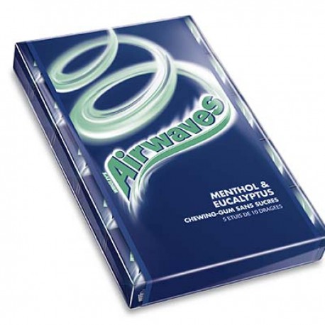 Airwaves Chewing Gum Menthol Eucalyptus Mp Airwaves 5X10 Dragès