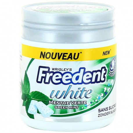 Freedent Chewing Gum Freedent White Menthe Verte Boîte 84G