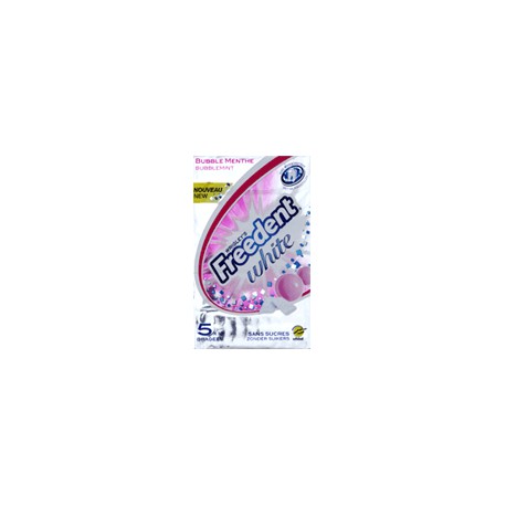 5X10 Dragees White Bubble Menthe Freedent