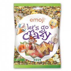 Sachet.175G Lets Go Crazy Bonbons Emoji