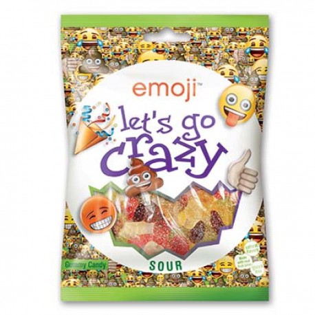 Sachet.175G Lets Go Crazy Bonbons Emoji