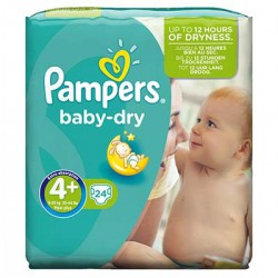 24 Changes Baby Dry Pqt T4+Pampers