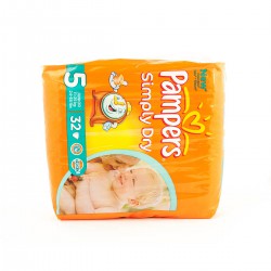 32 Changes Super Dry Midpack Junior Pampers