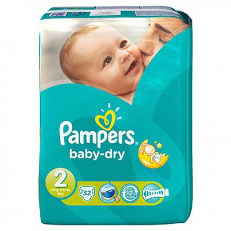 Pamp.Bb-Dry 3/6Kg X32