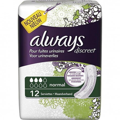 12 Serviettes Inco Normal Always