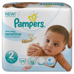 28 Changes New Baby Sensitiv T2 Pampers