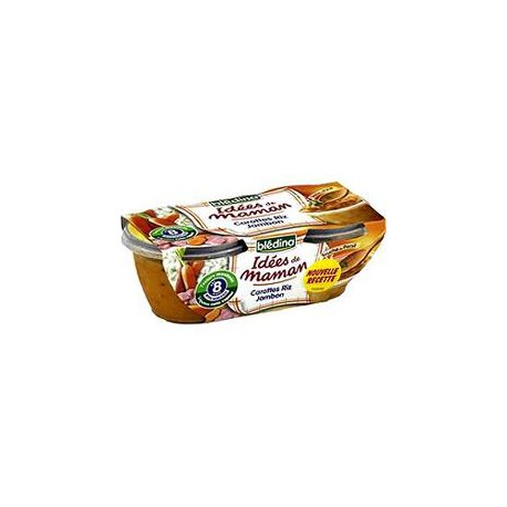 Bledina Idees De Maman Carotte Riz Jambon Persil 2X200G