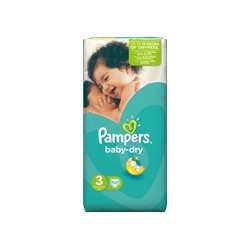 50 Changes Baby Dry Geant T3 Pampers