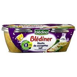 Bledina Blediner Risotto Courgette Gruyere Fondu 2X200G
