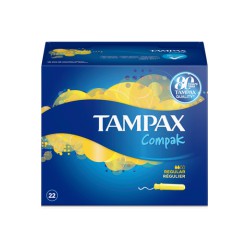 22 Tampons Compak Regulier Tampax