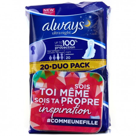 Always Ultra Nuit Duopack X20