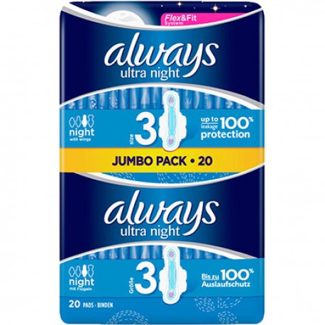 Pack 20 Always Ultra Nuit