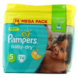 Pampers Baby Dry Mega T5 X74