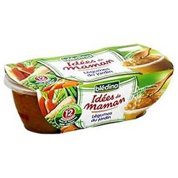 Pack 2X200G Bol Puree Legumes Ciboulette Bledina