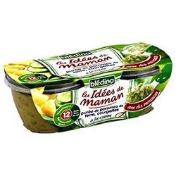 Pack 2X200G Idee Maman Bol Puree Pdt/Courgettes Bledina