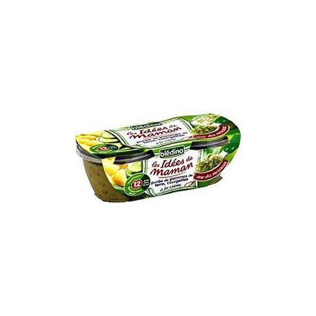 Pack 2X200G Idee Maman Bol Puree Pdt/Courgettes Bledina